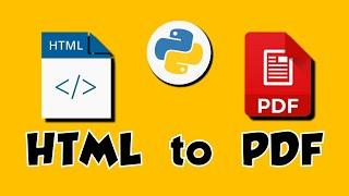 HTML to PDF with Python 