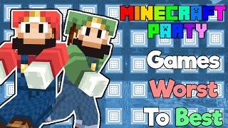 Ranking All Minecraft Party Minigames from Worst to Best | Mario Party in Minecraft