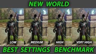 New World BEST SETTINGS Benchmark Tested