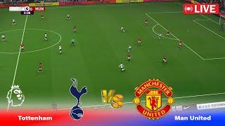 LIVE : Tottenham vs Manchester United | Premier League 2024 | Match Stream | PES Game Simulation