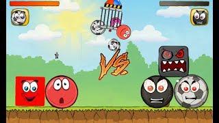 RED BALL 3 & RED BALL 4 'FUSION BATTLE' with RED BOX & RED BALL & SOCCER BALL & SOCCER BOSS