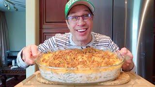 ASMR • HOMEMADE • CREAMY • CHEESY • GREEN • BEAN CASSEROLE • MUKBANG FEAST • SEANUSCA FOOD !