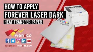 Wensco Sign Supply | Forever Laser Dark Application | Demo Video