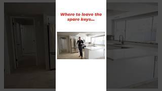 Where to leave your spare keys when selling your home.