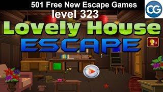 [Walkthrough] 501 Free New Escape Games level 323 - Lovely house escape - Complete Game