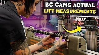 Brian Crower CNC'ed 7MGTE Camshafts on the Cam Doctor: Actual Lift Measurements: Timelapse to Music!