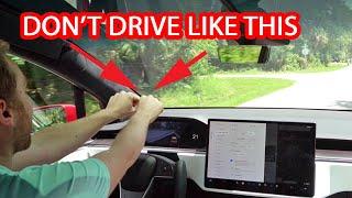 Don't like the Tesla Yoke? Learn how to drive properly.