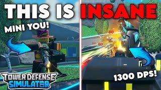 THE NEW GATLING GUN TOWER IS INSANE! | 1300 DPS | Roblox Tower Defense Simulator