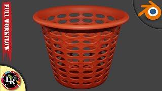 𝐓𝐮𝐭𝐨𝐫𝐢𝐚𝐥 : Create this  Basket  𝟑𝔻 𝐌𝐎𝐃𝐄𝐋 in Blender Under 3 Minutes .