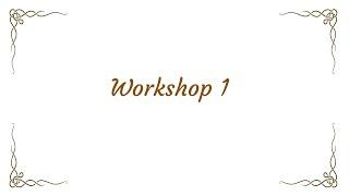 Workshop 1