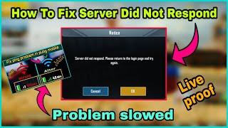 How to Fix Server Did Not Respond Problam in Pubg mobile-| request timeout problem in Pubg mobile