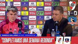  GALLARDO "NO ES MAGIA, PERO ESTA SEMANA PARECIO MAGICA" RIVER 1-0 Colo Colo