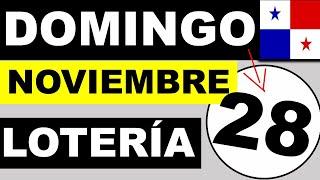 Resultados Sorteo Loteria Domingo 28 de Noviembre 2021 Loteria Nacional de Panama Dominical Que Jugo
