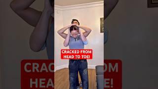 CRACKED FROM HEAD TO TOE! EXTREMELY LOUD AND SATISFYING! #asmr #satisfying #osteopath #chiropractic