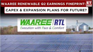 Waaree Renewable:Dilip Panjwani Share Key Points Of Q2 & Capex Plans,'Building Pipeline At 17.8 GWp'