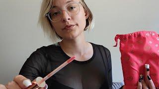 ASMR | Whispered Makeup Rambling // Applying Makeup to You & Me // Package Tapping // Product Review