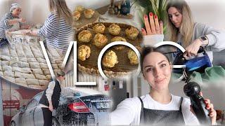 BAYRAM HAZIRLIKLARI | BAKLAVA YAPTIK | BAYRAM TEMİZLİĞİ🫧  YENİ TIRNAKLARIM ORMAN MEYVELİ MUFFİN