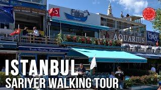 Istanbul Sariyer Beach Beautiful Jun 2023 | Walking Tour 4K HDR 60fps