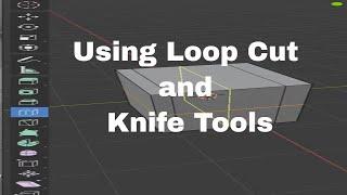 Learning #Blender 2.9 in 1 Minute: Using Loop Cut and Knife Tools #Shorts