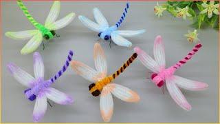  ОЧЕНЬ ПРОСТО! Как сделать СТРЕКОЗУ из синельной проволоки / Pipe cleaner Dragonfly