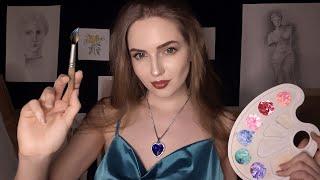 АСМР Художница нарисует твой портрет  • ASMR Artist drawing your portrait 