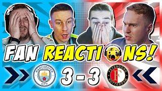 MAN CITY STAY HUMBLE  FANS REACTION TO MAN CITY 3-3 FEYENOORD | CHAMPIONS LEAGUE