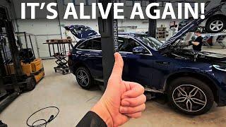 Elbilmek repairing Mercedes EQC part 4