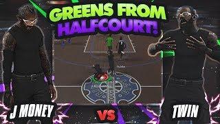 PLAYING VS TWIN! HE LOOK JUST LIKE ME  • GETTING GREENS FROM HALF COURT ! • NBA 2K17 MyPARK