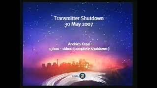 SABC 2 Transmitter Shutdown Notice Announcement (2007)