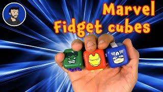 3 Marvel Avengers Fidget cubes van Antsy labs.