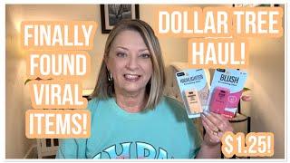 DOLLAR TREE HAUL | Viral Items | FINALLY FOUND | $1.25 | LOVE DT #haul #dollartree #dollartreehaul