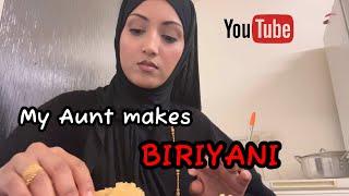 My Aunt makes Biriyani #dailyvlogs