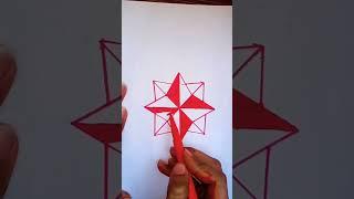 How to make a 3d star#viral#top#trending#youtube#shorts