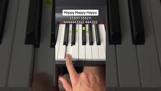 Happy Happy Happy Easy Piano Tutorial #piano #meme