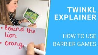 How to Use Barrier Games