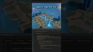 Very WIP first iteration of a galaxy map setup in Mix Universe. #gamedev #indiegame