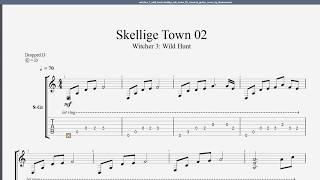 Witcher 3 wild hunt-skellige is town guitar FREE tab