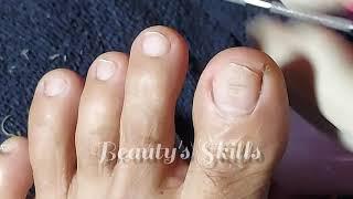 Very easy pedicure without pain/relaxing music(Part1) | Beauty's Skills