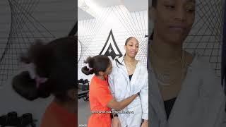 Reunited and it feels so good  #wnba #lasvegasaces #ajawilson #sydneycolson
