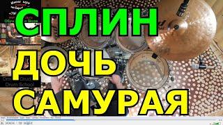 Сплин - Дочь Самурая Барабаны ● Барабанная Партия Песни ● Урок Игры На Барабанах По Скайпу Обучение