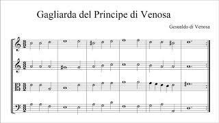 Gagliarda del Principe di Venosa- Carlo Gesualdo [With score]
