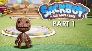 SACKBOY A BIG ADVENTURE Gameplay Walkthrough Part 1 (PlayStation 5 4K 60fps)