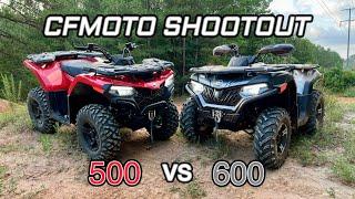 2022 CFMOTO CFORCE 500 vs 600 Race | Which One Should You Buy?