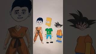 Belca & Simpson &Goku #goku #shortsviral #funny