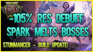 MELT BOSSES WITH -105% RES ON SPARK ARCHMAGE STUNMANCER - Build Update | PoE2