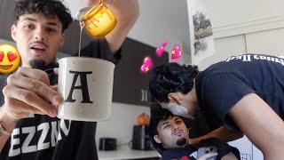 HONEY PACK PRANK ON BOYFRIEND!! *HE WENT WILD*