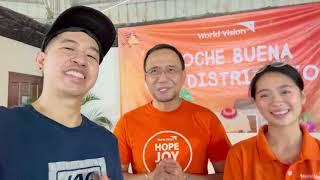 World Vision’s Interim National Director Jun Godornes & Youth Ambassador Zachi Chua on Gift Giving!