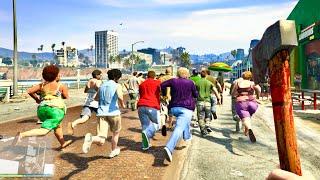 GTA 5 - Melee Weapons vs NPC's Ragdolls | Euphoria Physics Ragdolls 2025