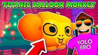 НОВЫЙ TITANIC BALLOON MONKEY В ОБНОВЛЕНИИ PET SIMULATOR X В РОБЛОКС! ROBLOX