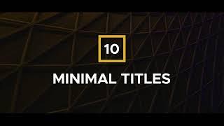 Minimal Titles Pack For Premiere Pro MOGRT